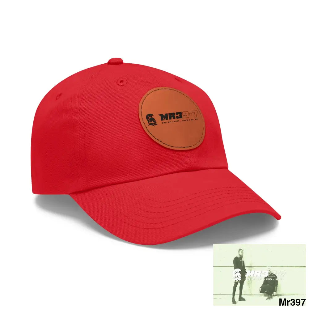 The MR39 Dad Hat with Leather Patch (Round) Hats