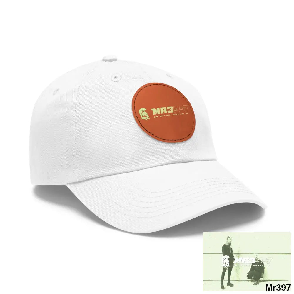 The MR39 Dad Hat with Leather Patch (Round) Hats