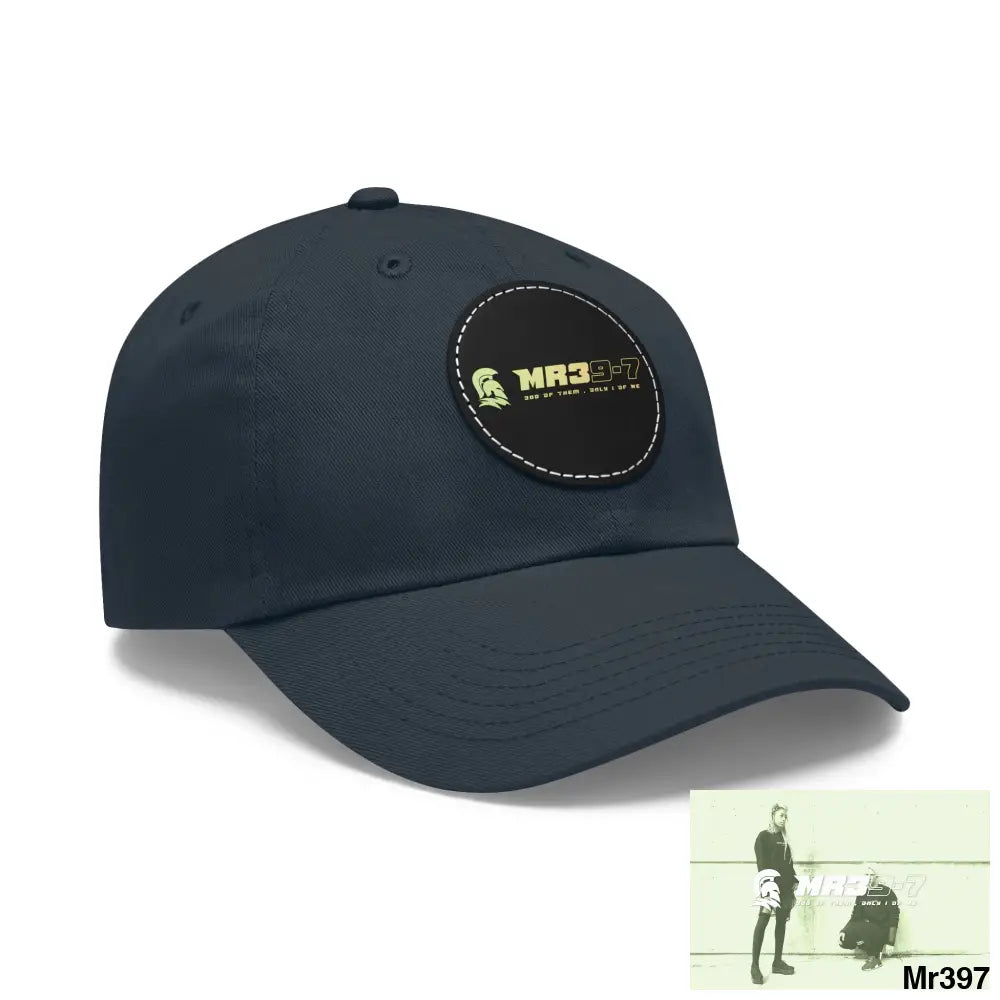 The MR39 Dad Hat with Leather Patch (Round) Hats