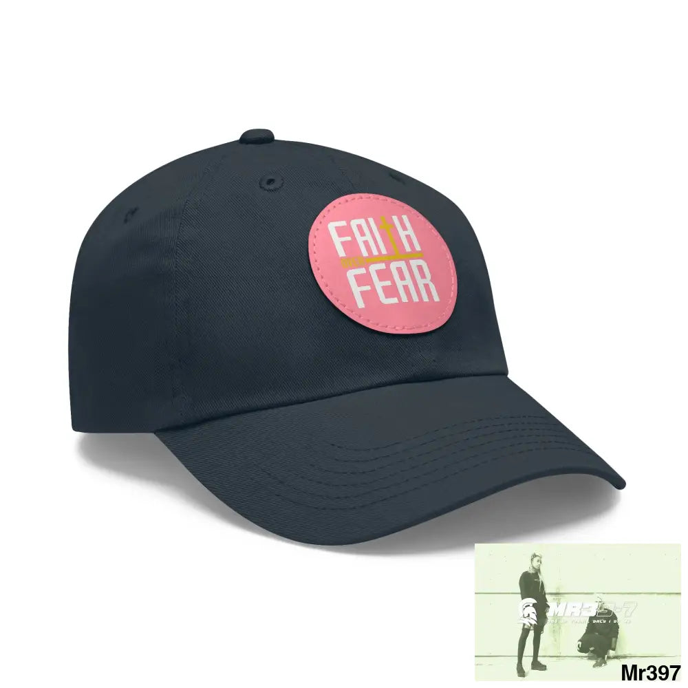 The MR39 Dad Hat with Leather Patch (Round) Hats