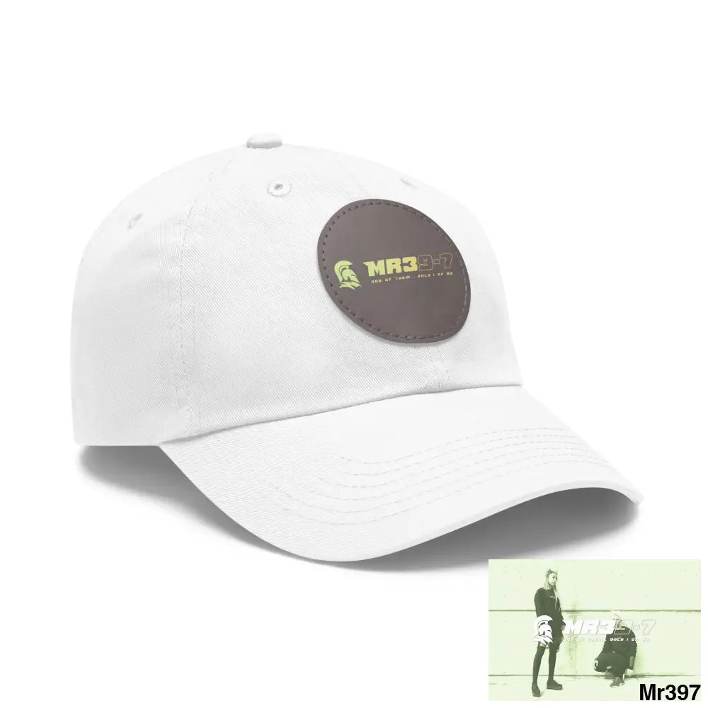 The MR39 Dad Hat with Leather Patch (Round) Hats
