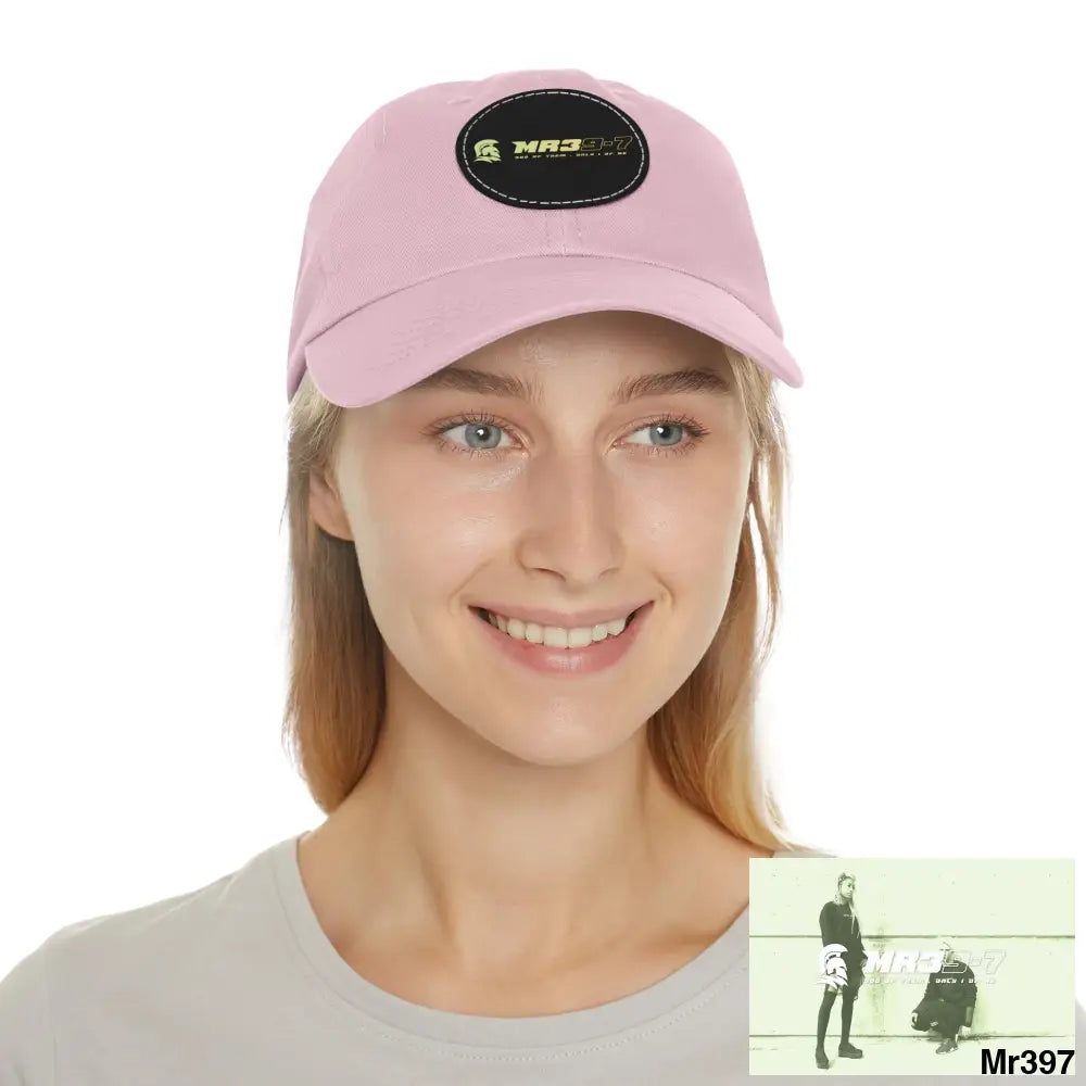 The MR39 Dad Hat with Leather Patch (Round) Hats