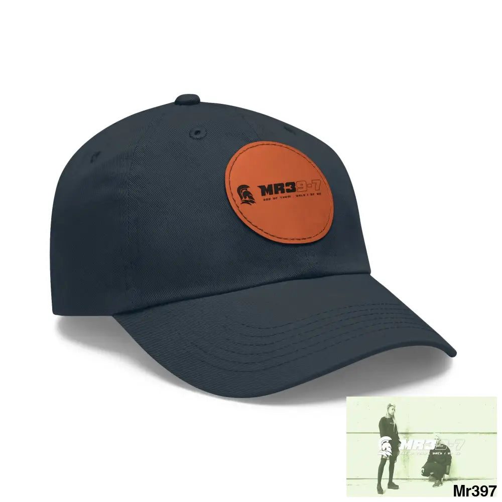 The MR39 Dad Hat with Leather Patch (Round) Hats