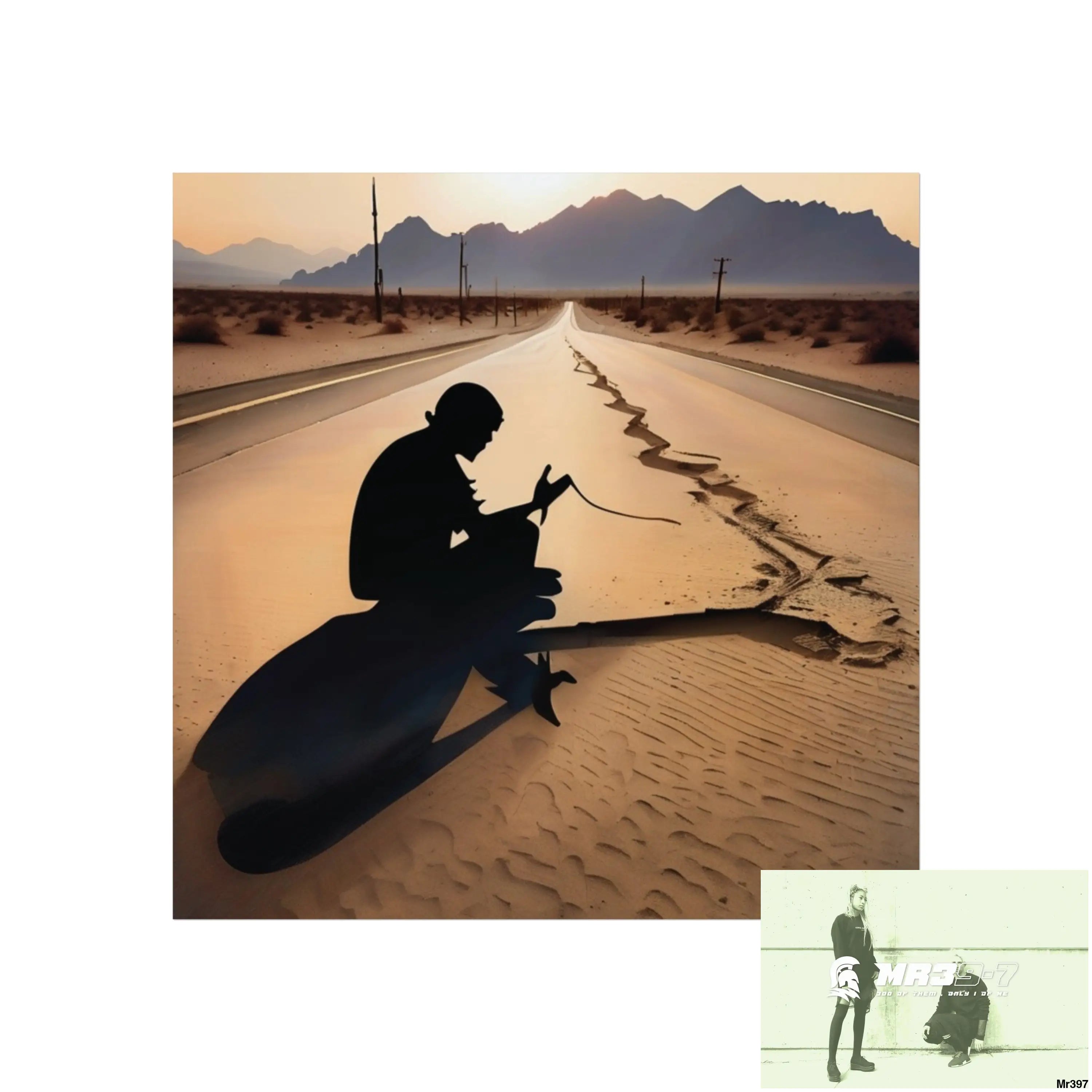 The Road — Dahab Gold (Variant A) Fine Art Poster 16″ x 16″ / Matte Poster