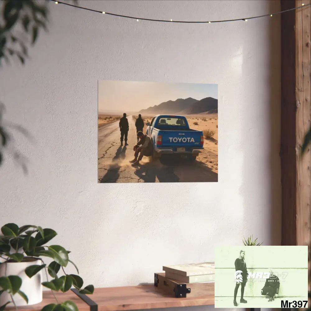 The Road — Dahab Gold Variant C Fine Art Poster 20’’ x 16’’ (Horizontal) / Matte Poster