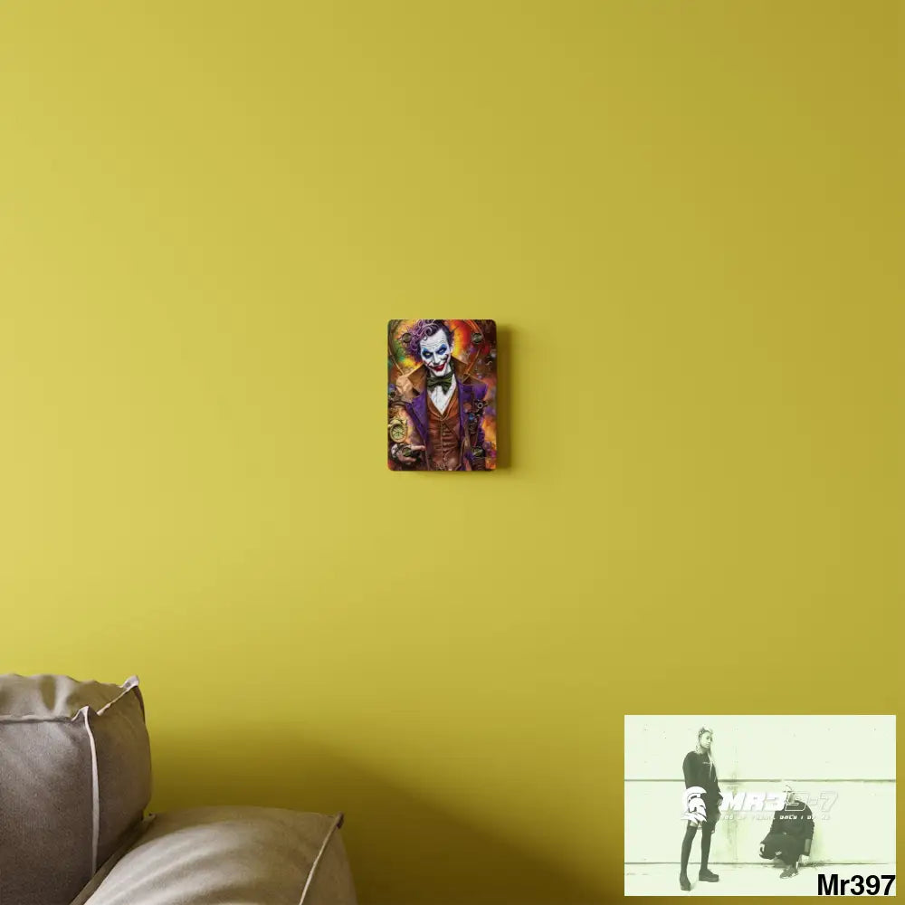 The Steampunk Joker Hearts Tribal Fractal Acrylic Wall Art Panels Home Decor