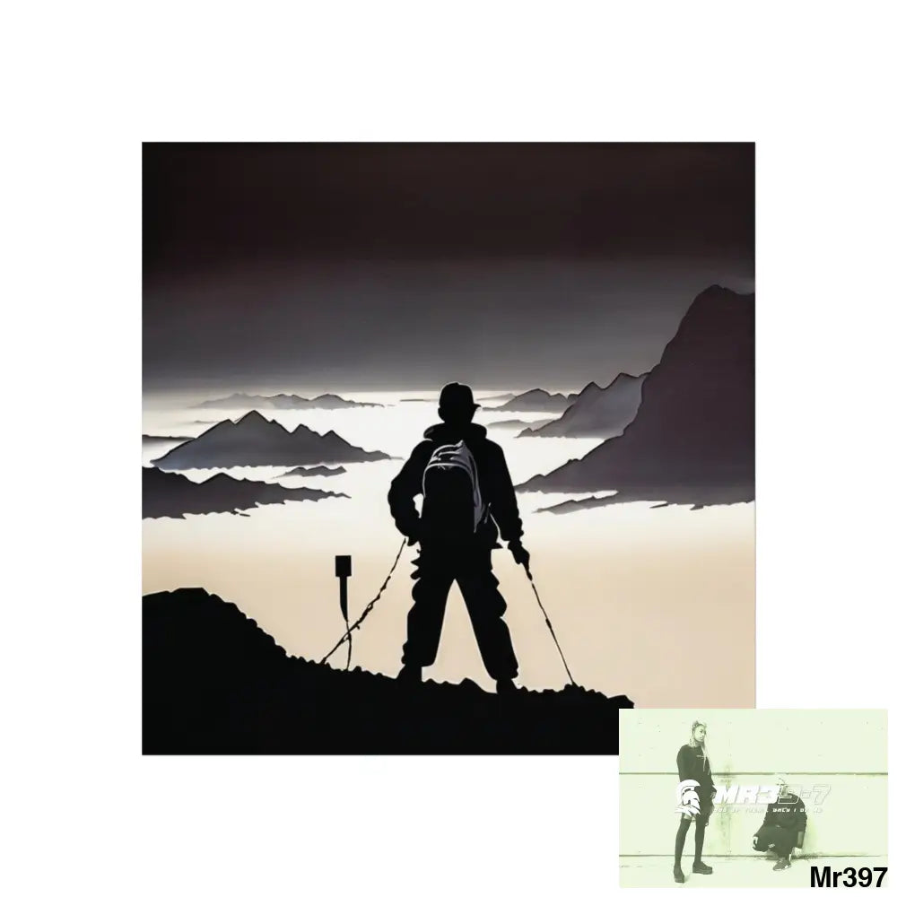 THE SUMMIT III (THE EDGE OF CONTINUATION) Limited Edition Fine Art Poster 16″ x 16″ / Matte Poster