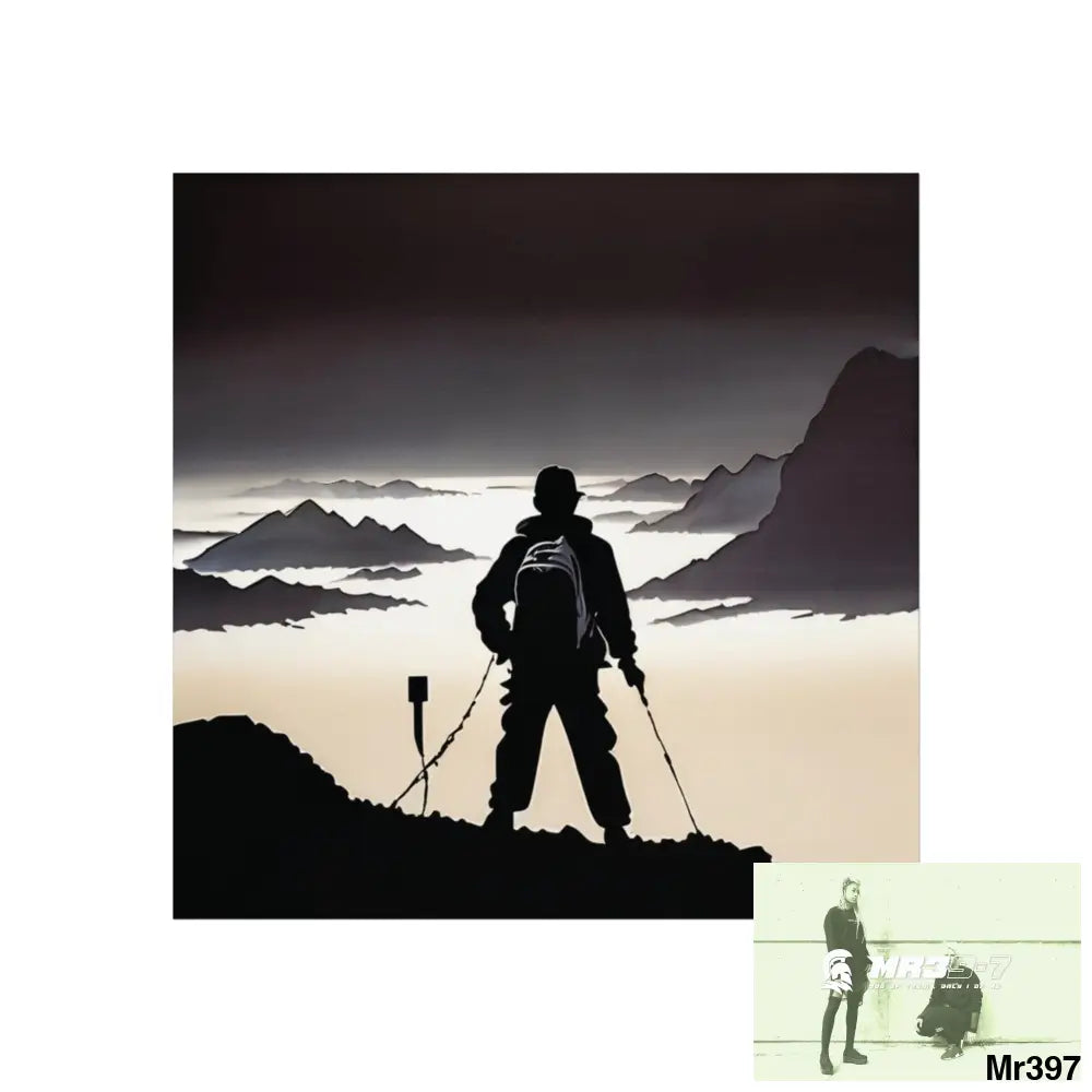 THE SUMMIT III (THE EDGE OF CONTINUATION) Limited Edition Fine Art Poster 24″ x 24″ / Matte Poster