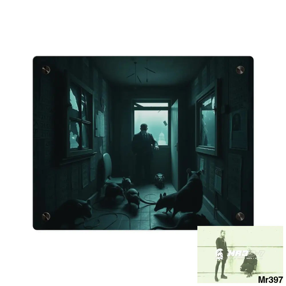 The Trap Death Flat no1 2628 days Covert Failures Ltd Edition no 22 Acrylic Wall Art Panels 14″ x 11″ (Horizontal)