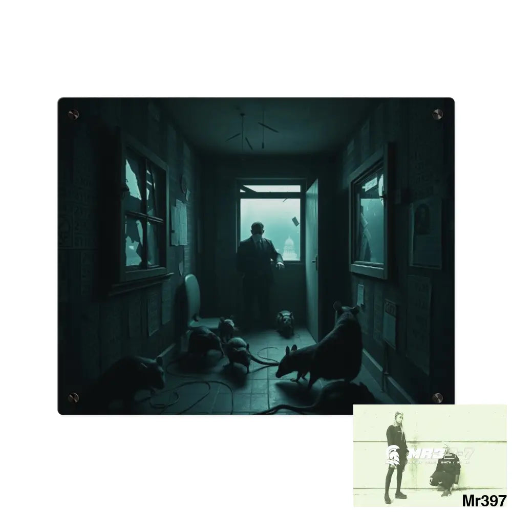 The Trap Death Flat no1 2628 days Covert Failures Ltd Edition no 22 Acrylic Wall Art Panels 20″ x 16″ (Horizontal)