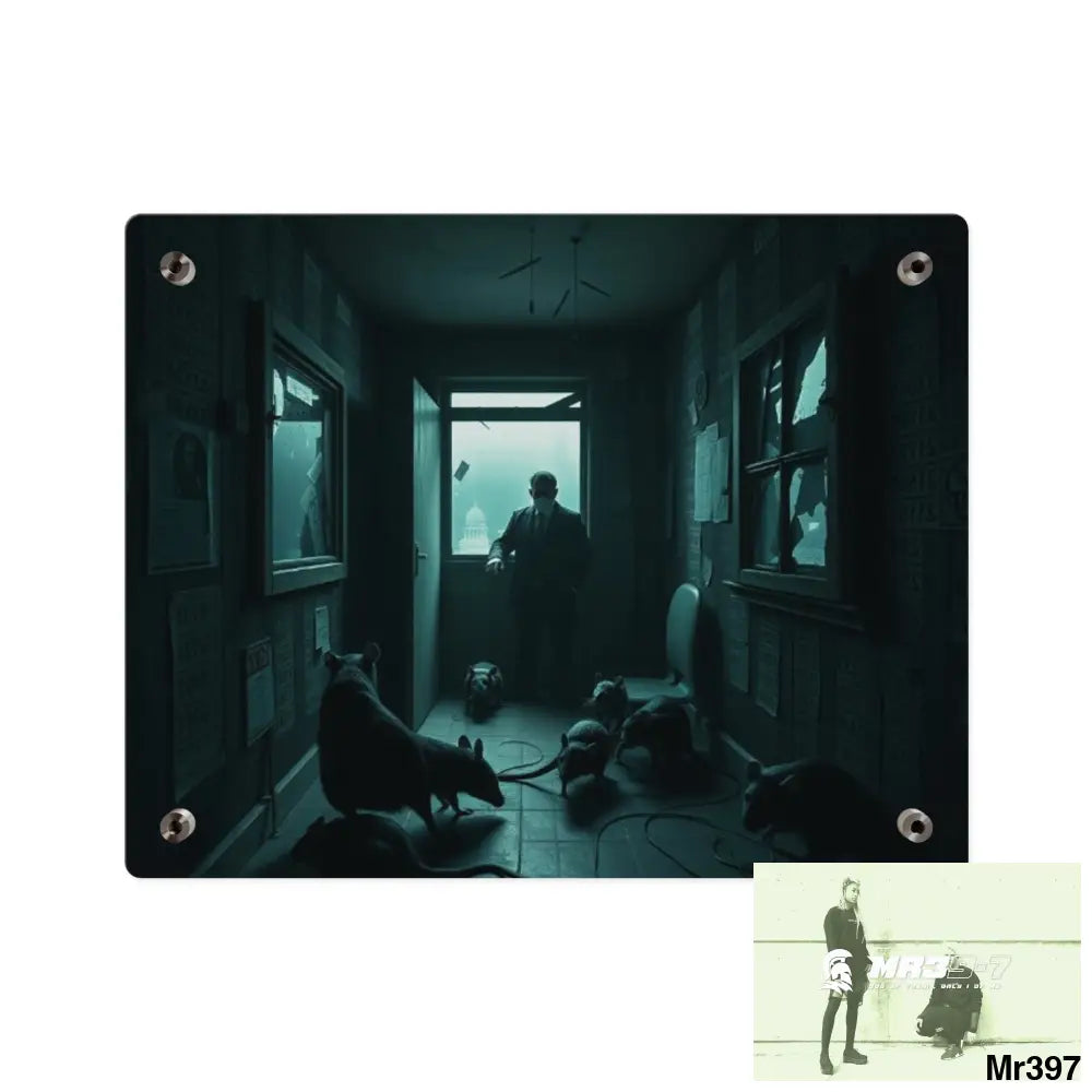 The Trap Death Flat no1 2628 days Covert Failures Ltd Edition no 22 Acrylic Wall Art Panels Home Decor