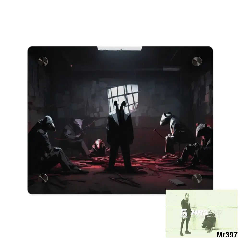 The Trap Death Flat no3 2628 days Covert Failures Ltd Edition no 22 Acrylic Wall Art Panels 10″ x 8″ (Horizontal)