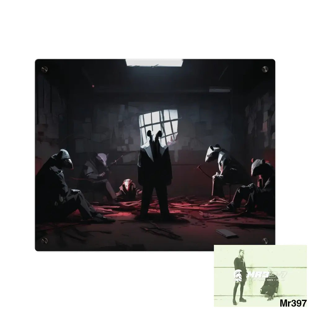 The Trap Death Flat no3 2628 days Covert Failures Ltd Edition no 22 Acrylic Wall Art Panels 20″ x 16″ (Horizontal)