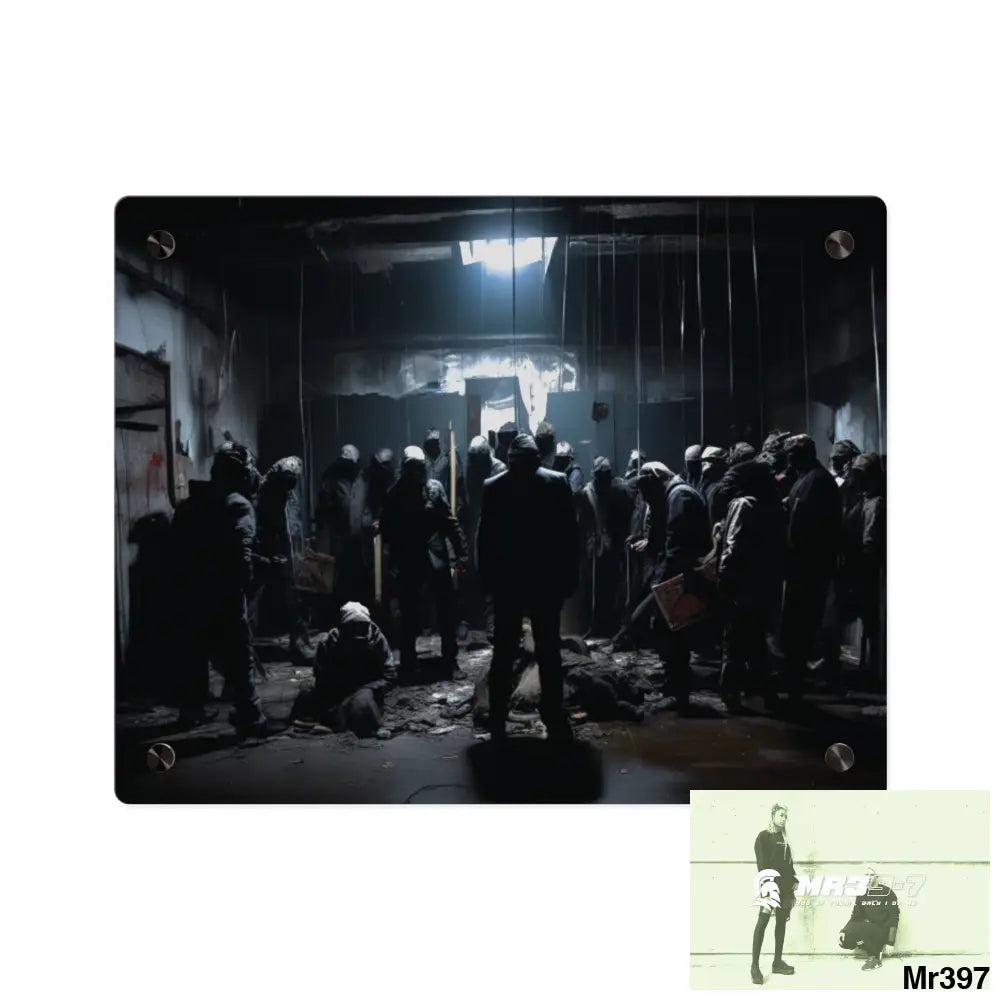 The Trap Death no 2 Flat 2628 days Covert Failures Ltd Edition no 22 Acrylic Wall Art Panels 14″ x 11″ (Horizontal)