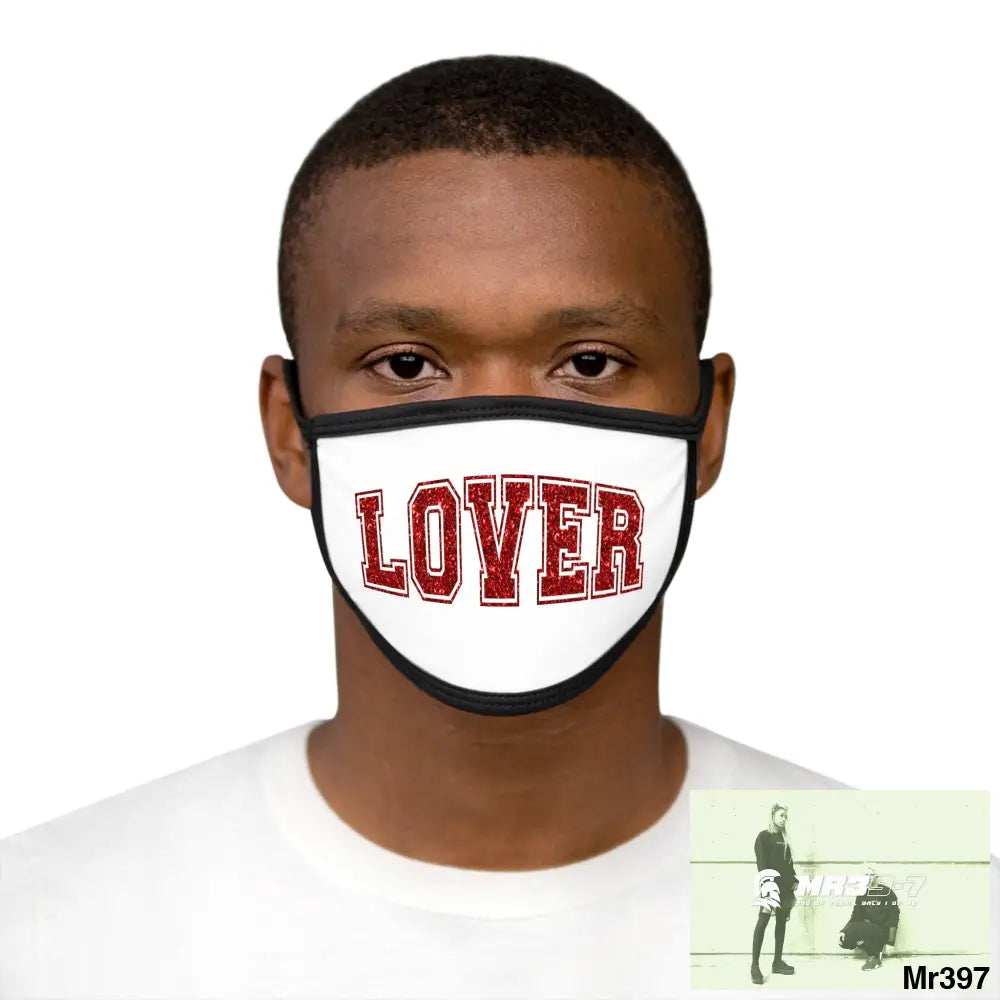 The Valentines or any time - Lover Mixed-Fabric Face Mask One size Accessories