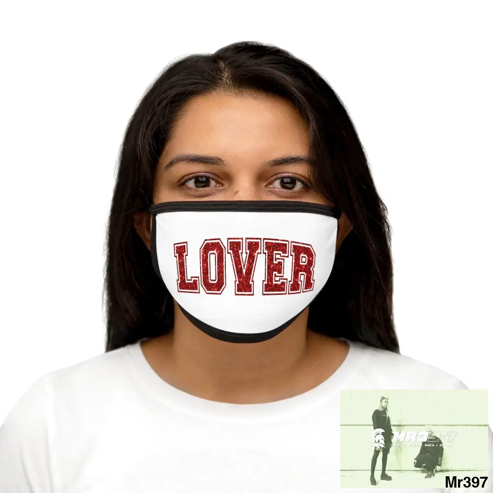 The Valentines or any time - Lover Mixed-Fabric Face Mask One size Accessories