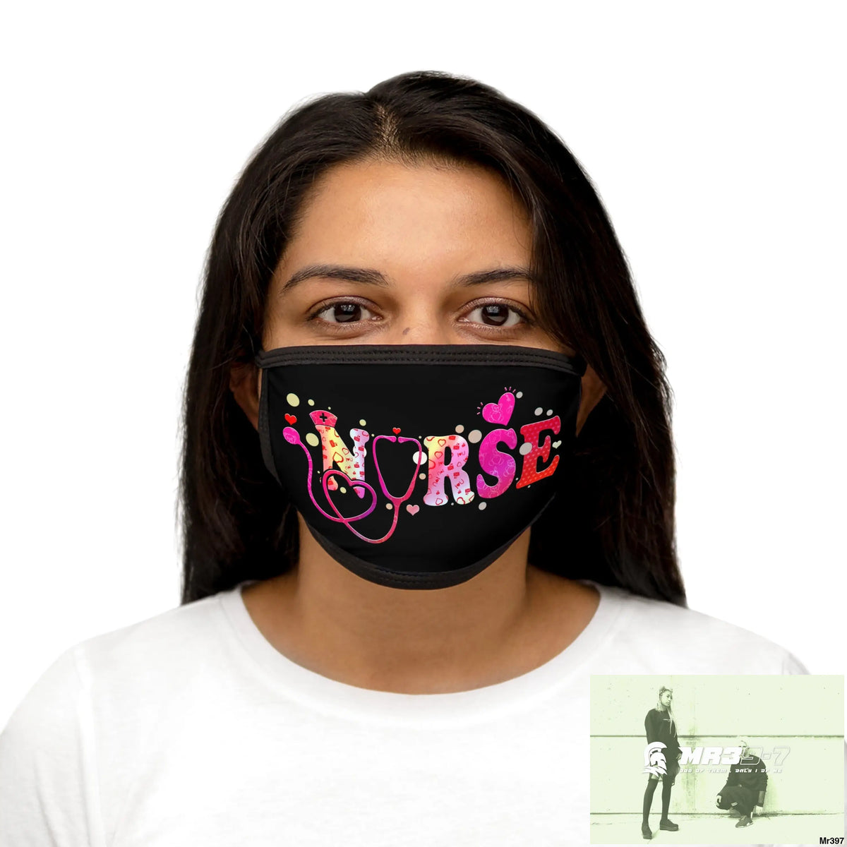 The Valentines or any time - Nurse Love Mixed-Fabric Face Mask One size Accessories