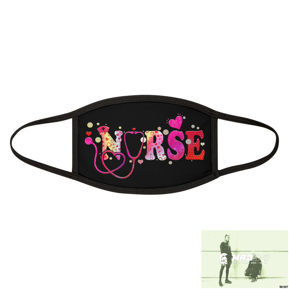The Valentines or any time - Nurse Love Mixed-Fabric Face Mask One size Accessories
