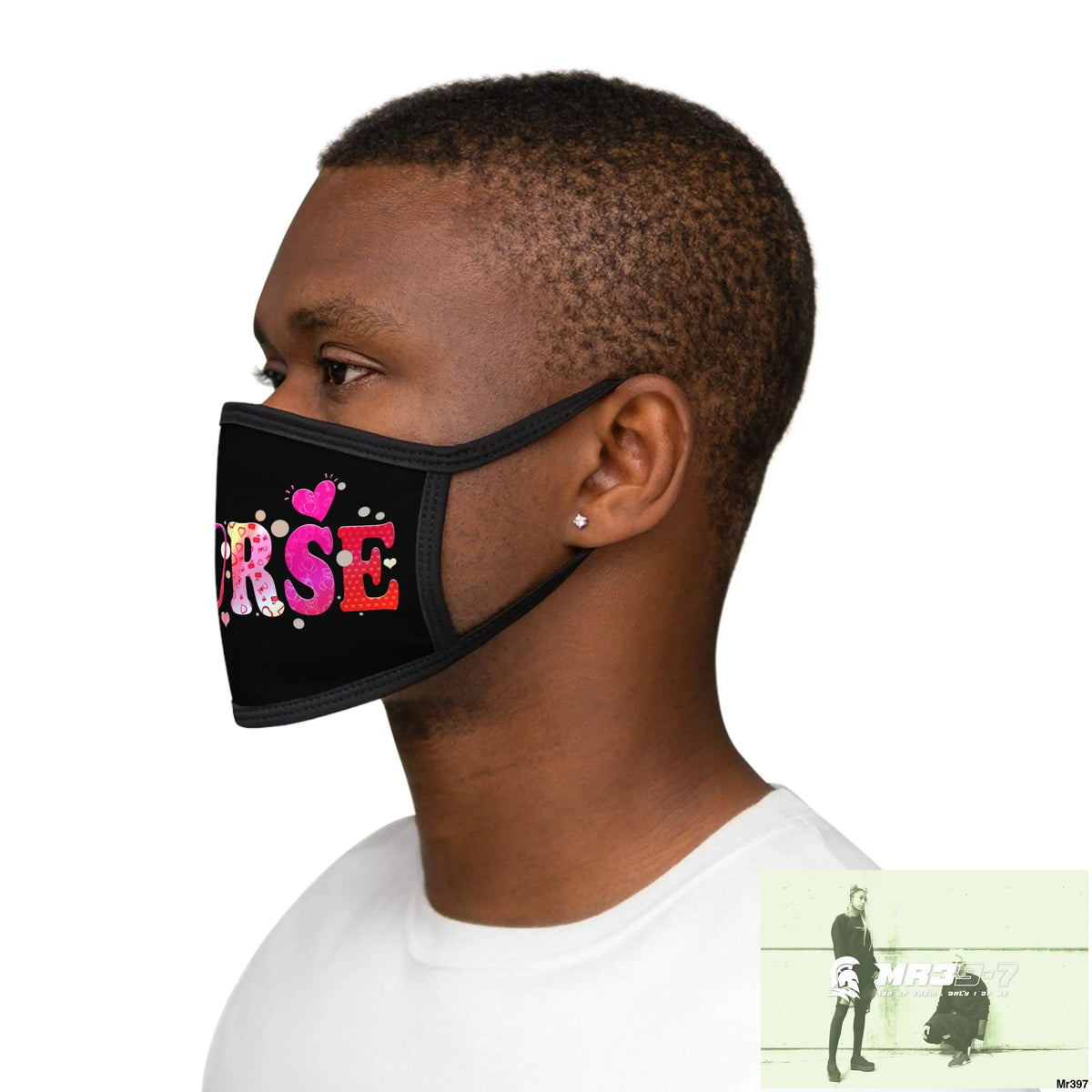The Valentines or any time - Nurse Love Mixed-Fabric Face Mask One size Accessories