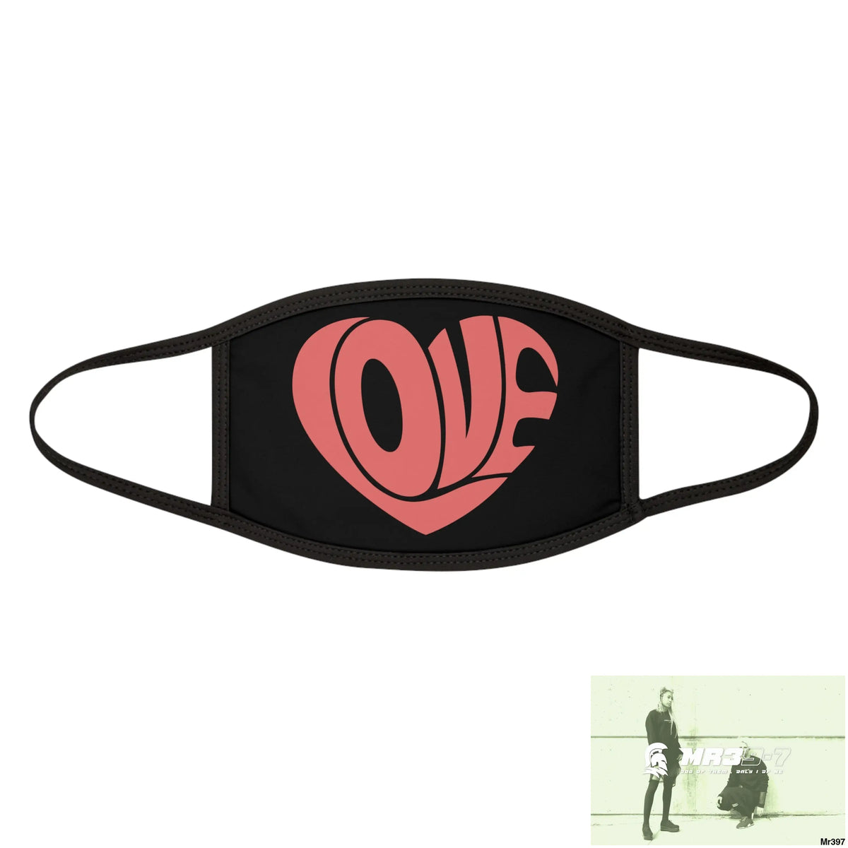 The Valentines or any time Retro Love Mixed-Fabric Face Mask One size Accessories