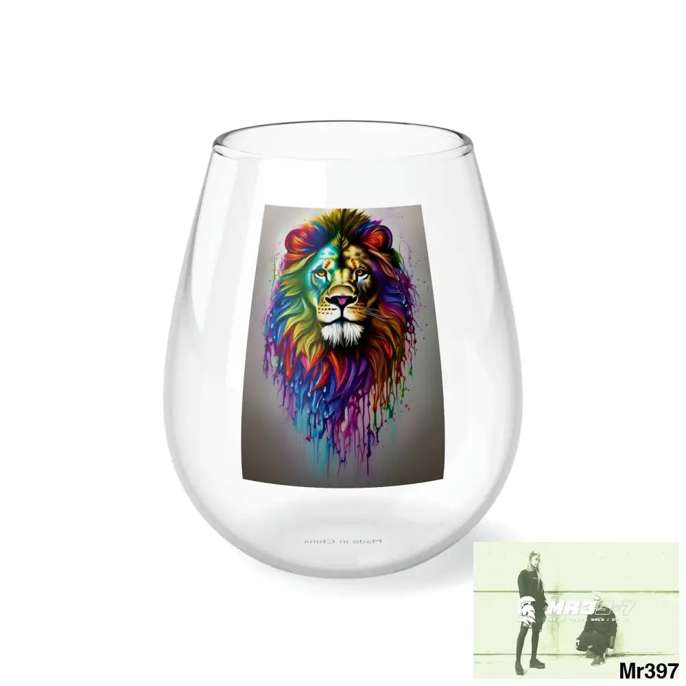 Translucent Rainbow Lion Stemless Wine Glass 11.75oz 11.75oz Mug