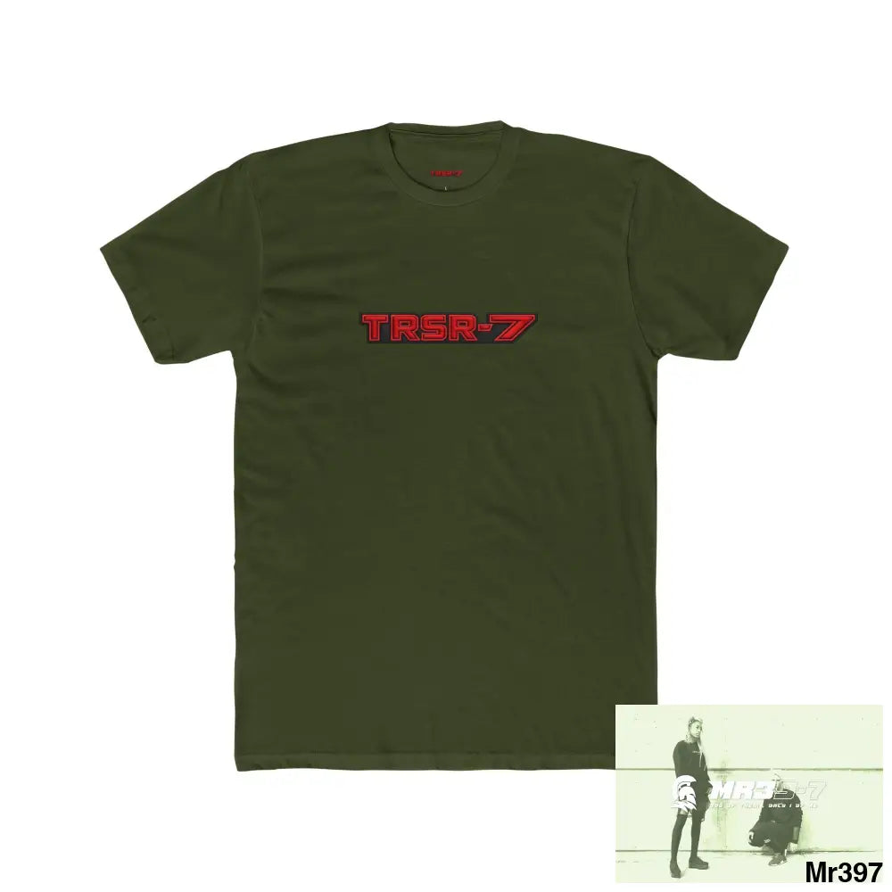 TRSR-7 Choose Life Men’s Cotton Crew Tee Solid Military Green / XS T-Shirt