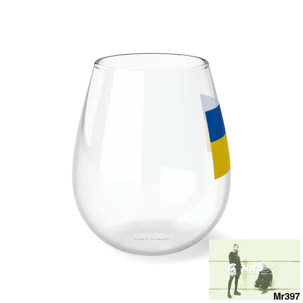 Ukraine Stemless Wine Glass 11.75oz 11.75oz Mug