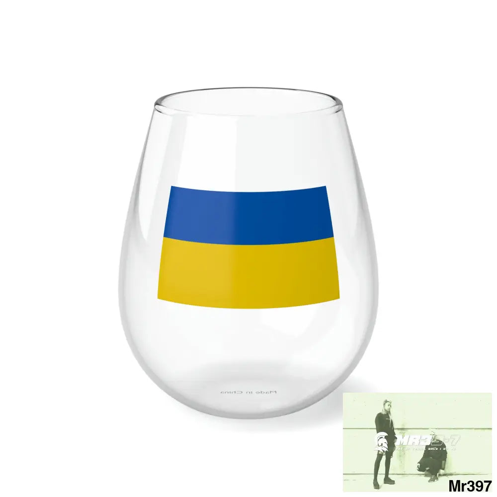 Ukraine Stemless Wine Glass 11.75oz 11.75oz Mug