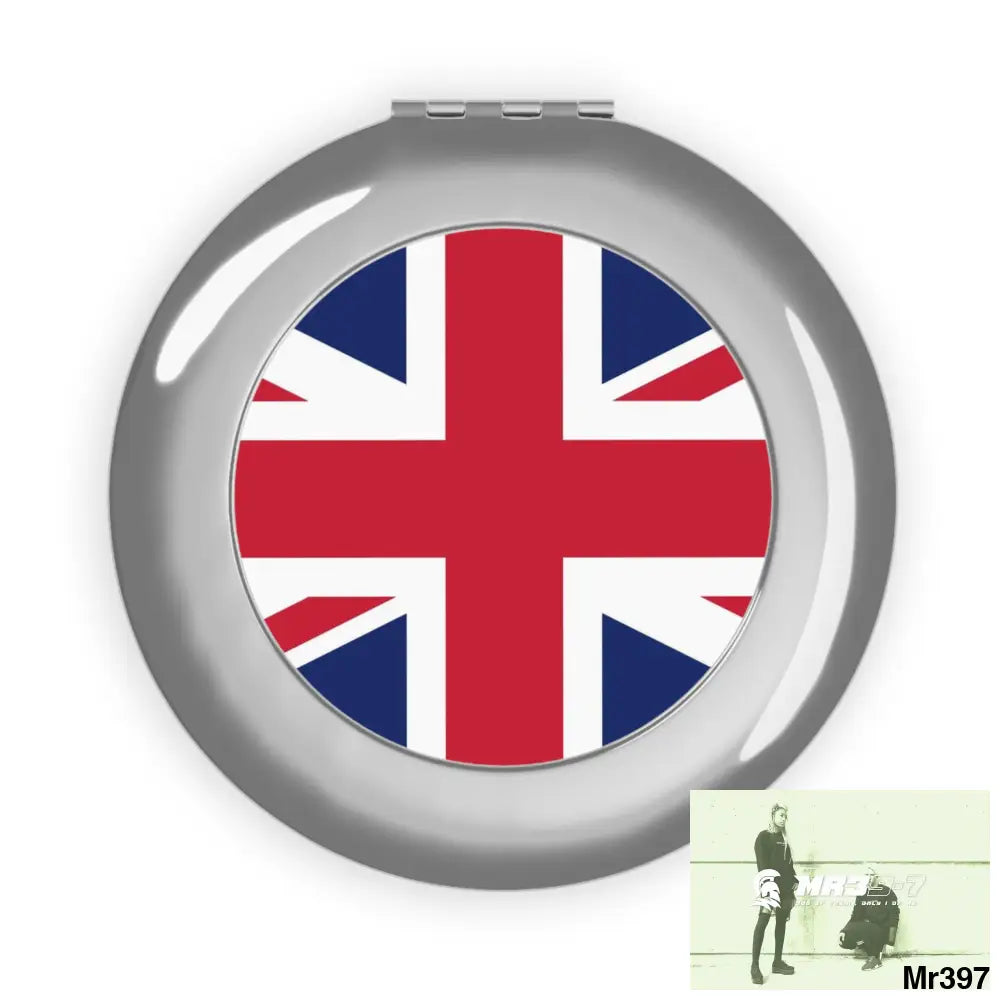 Union Jack GB Compact Travel Mirror Silver / Glossy / One size Accessories