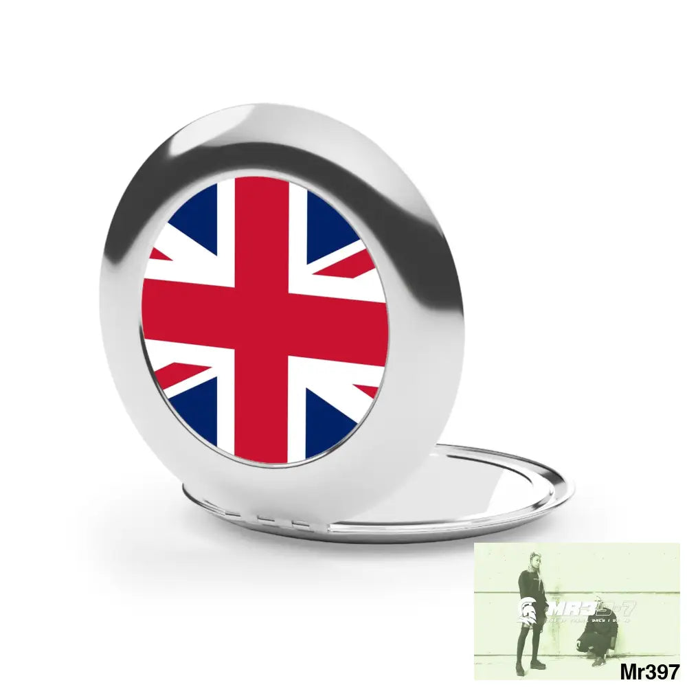 Union Jack GB Compact Travel Mirror Silver / Glossy / One size Accessories