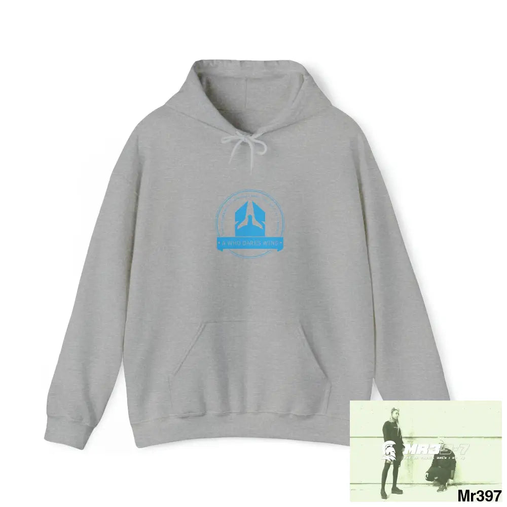 Unisex A Who Dares Wins Hergest Assassination (Poison) He’s Undercover SAS Heavy Blend™ Hooded Sweatshirt Sport Grey