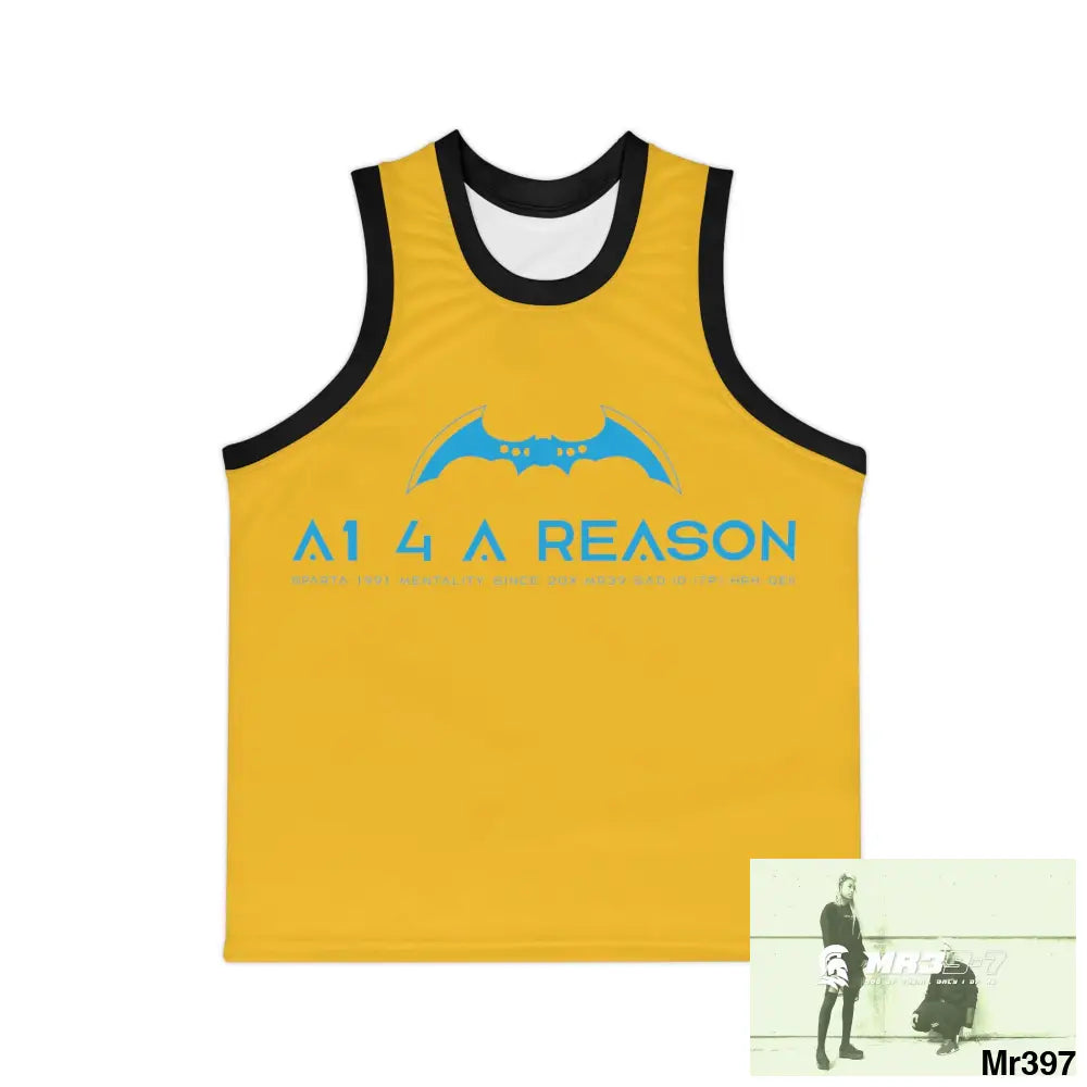 Unisex A1 4 A Reason Basketball Jersey (AOP) XS / Black rib All Over Prints