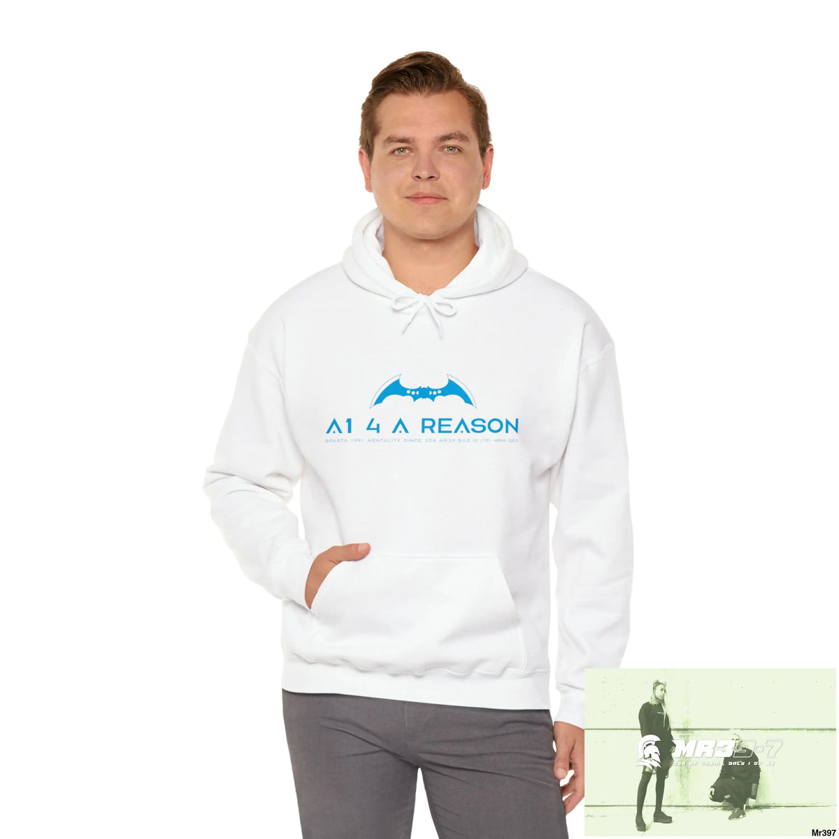 Unisex A1 4 A Reason Gwynedd 20X -12 Can I have drugs back please ? + FK off Heavy Blend™ Hooded Sweatshirt White / M