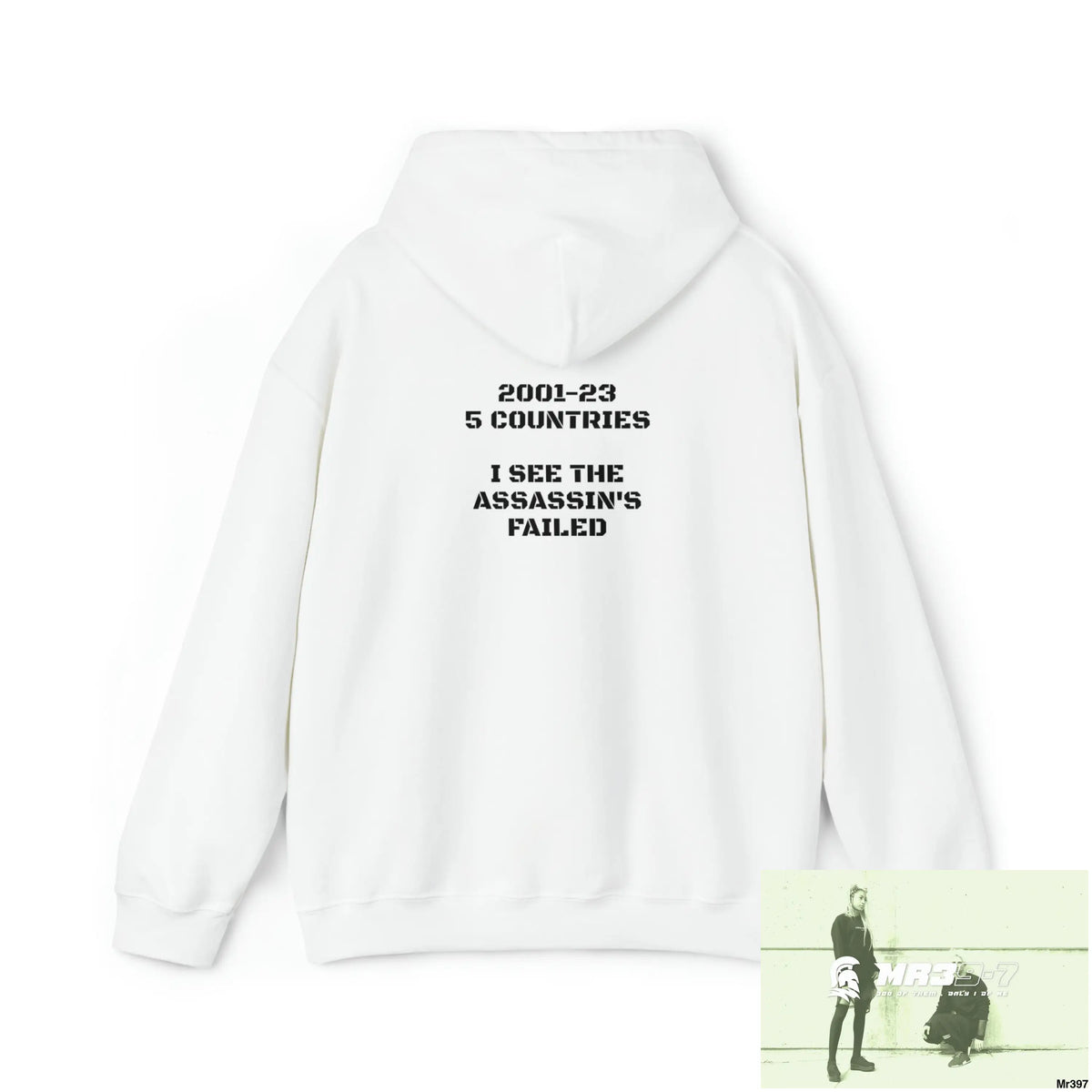 Unisex A1-Sparta 2001 - 23 5 Countries I See The Assassin’s Failed Heavy Blend™ Hooded Sweatshirt Hoodie