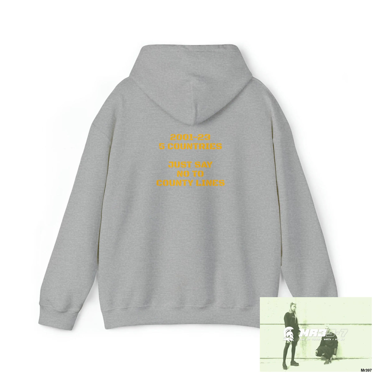 Unisex A1-Sparta 2001- 23 5 Countries Just Say No to County Lines Heavy Blend™ Hooded Sweatshirt Hoodie