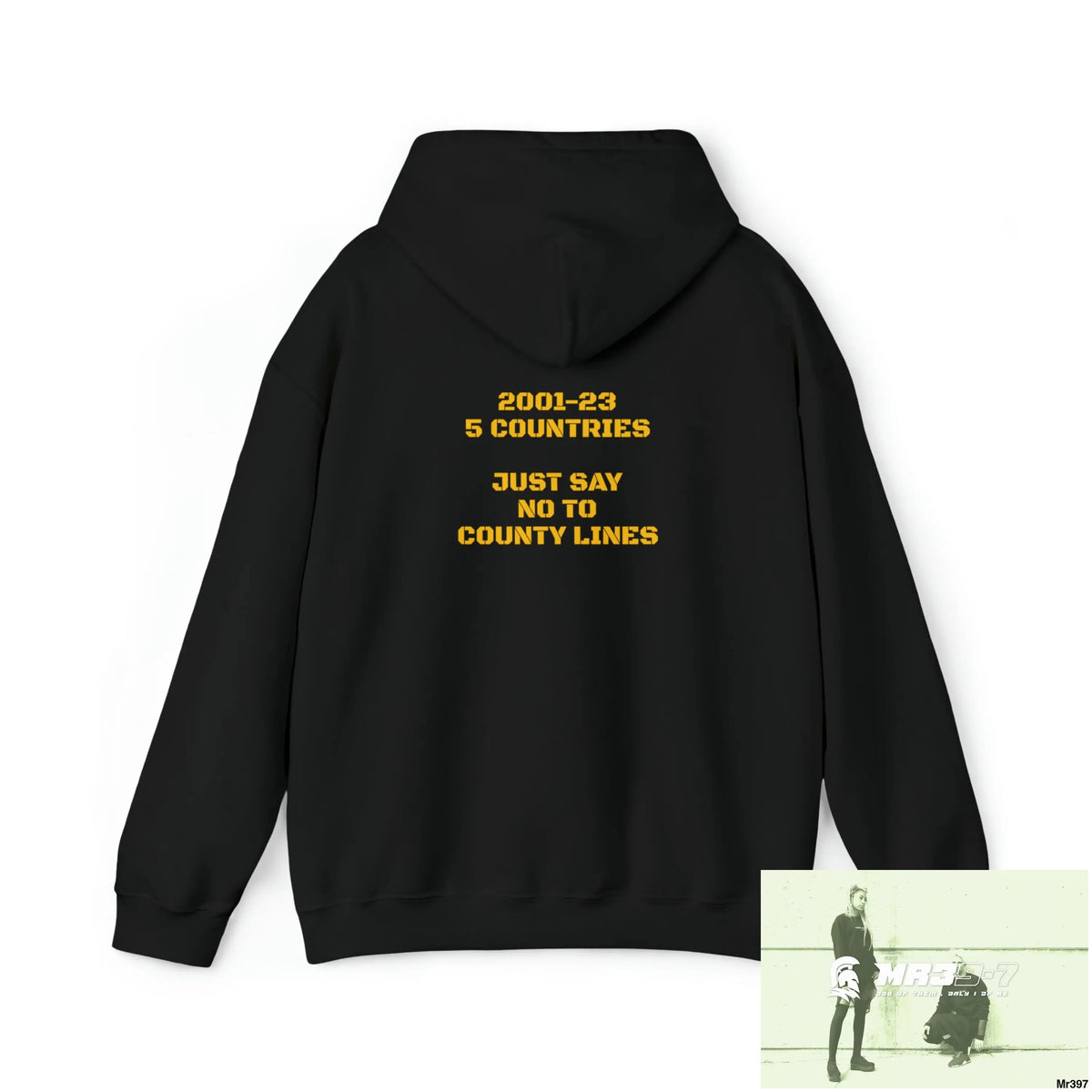 Unisex A1-Sparta 2001- 23 5 Countries Just Say No to County Lines Heavy Blend™ Hooded Sweatshirt Hoodie