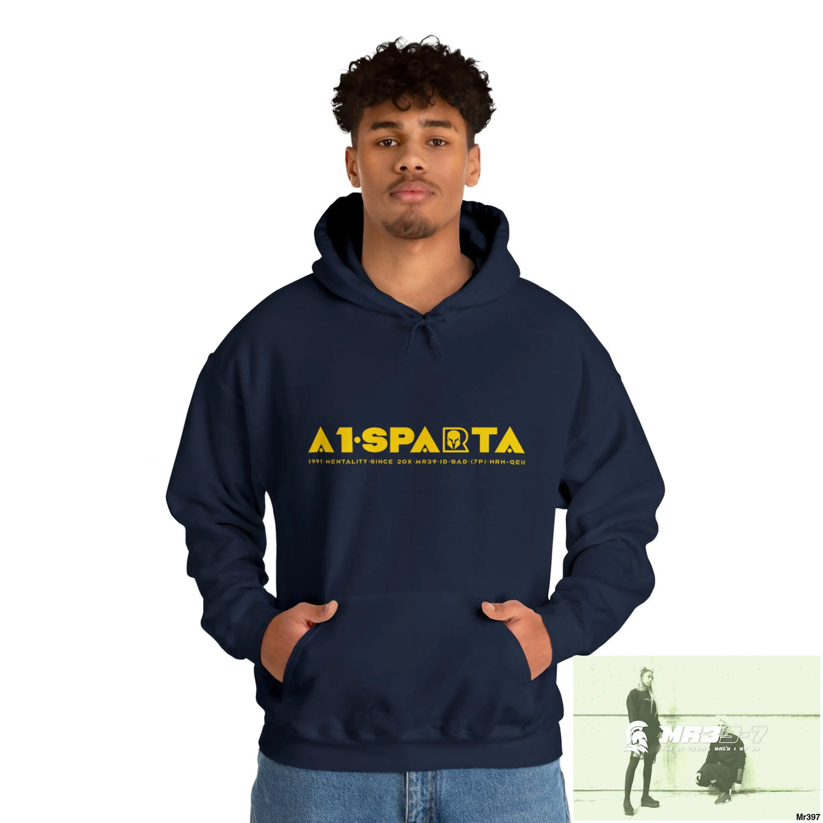 Unisex A1-Sparta 20X-12 Gwynedd Can I have My drugs Back Please ? + Fk off Heavy Blend™ Hooded Sweatshirt Navy / S