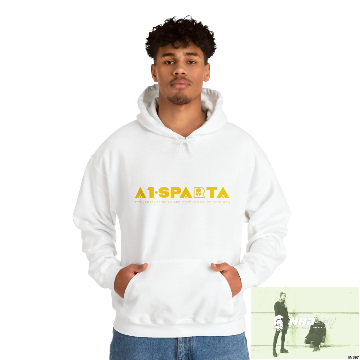 Unisex A1-Sparta 20X-12 Gwynedd Can I have My drugs Back Please ? + Fk off Heavy Blend™ Hooded Sweatshirt White / M