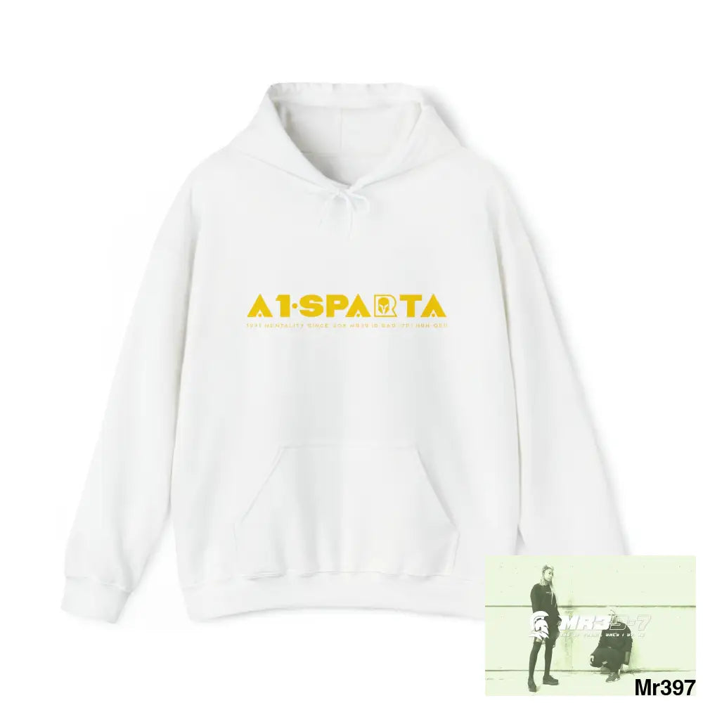 Unisex A1-Sparta Thailand 04 to 20X Mt snowdon link up SAS My Birthday death not Heavy Blend™ Hooded Sweatshirt White