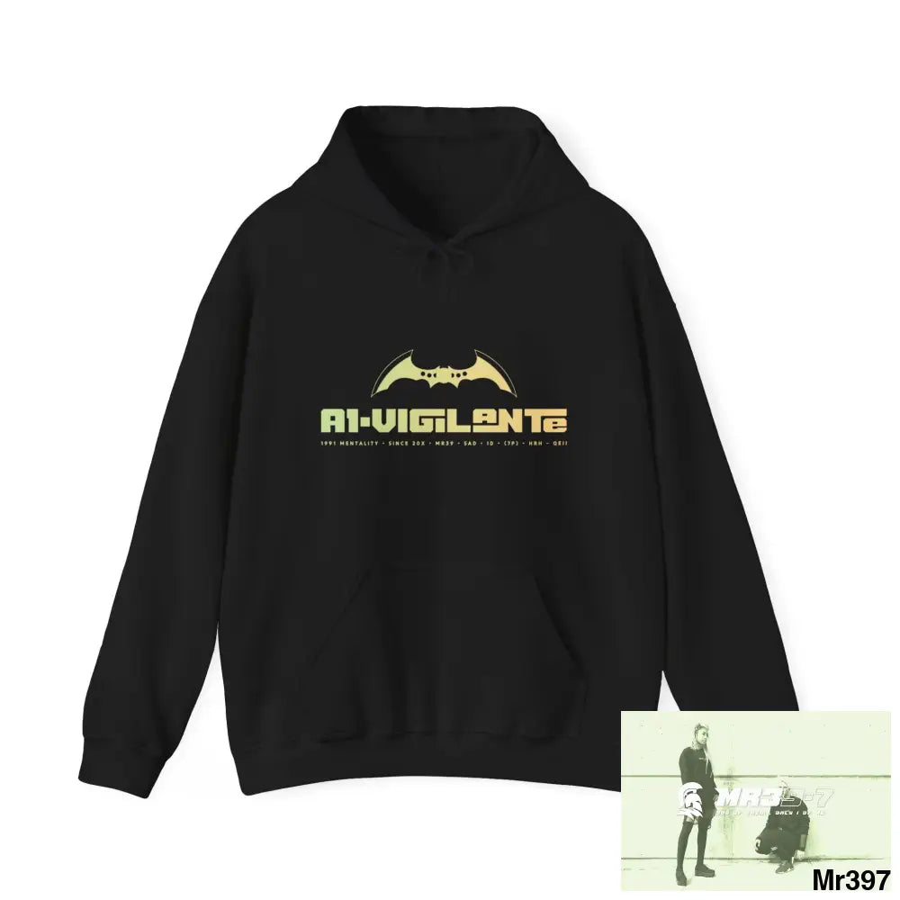 Unisex A1-Vigilante Kenya 2015 in blind Spy Issues & Sheets Heavy Blend™ Hooded Sweatshirt Black / S Hoodie