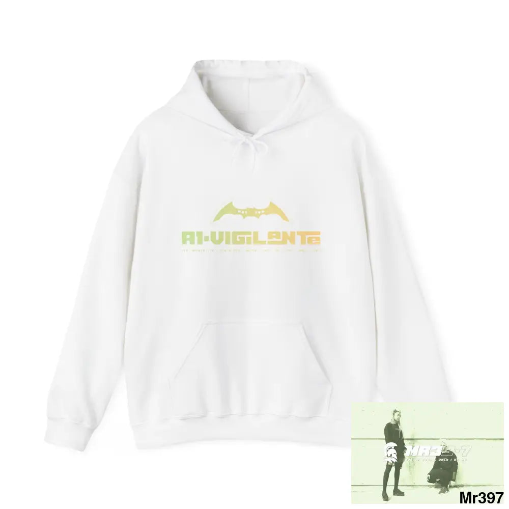 Unisex A1-Vigilante Kenya 2015 in blind Spy Issues & Sheets Heavy Blend™ Hooded Sweatshirt White / M Hoodie