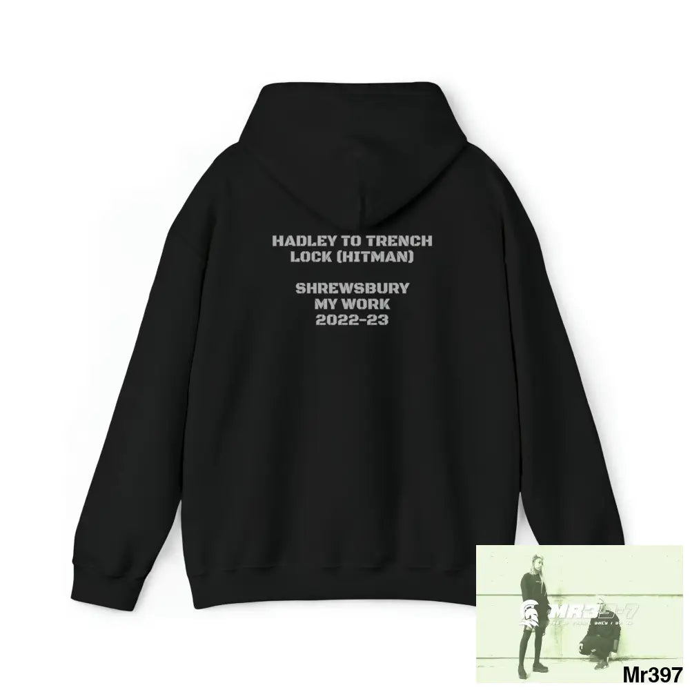 Unisex A1-Vigilante The Central American Hitman Hadley to Trench lock & My work Heavy Blend™ Hooded Sweatshirt Hoodie