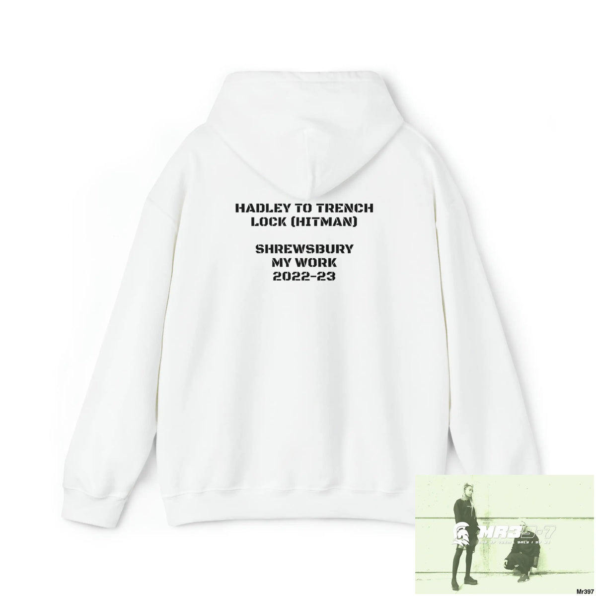 Unisex A1-Vigilante The Central American Hitman Hadley to Trench lock & My work Heavy Blend™ Hooded Sweatshirt Hoodie