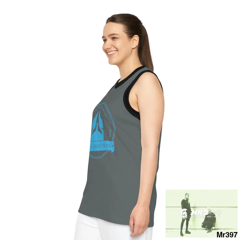 Unisex A1-Who Dares Wins Basketball Jersey (AOP) All Over Prints