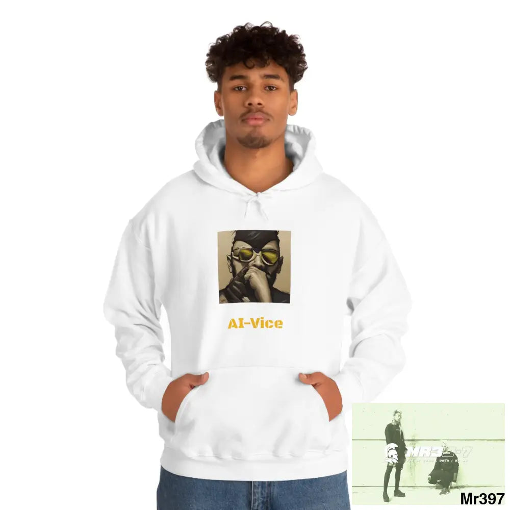 Unisex AI Vice Heavy Blend™ Hooded Sweatshirt White / M Hoodie