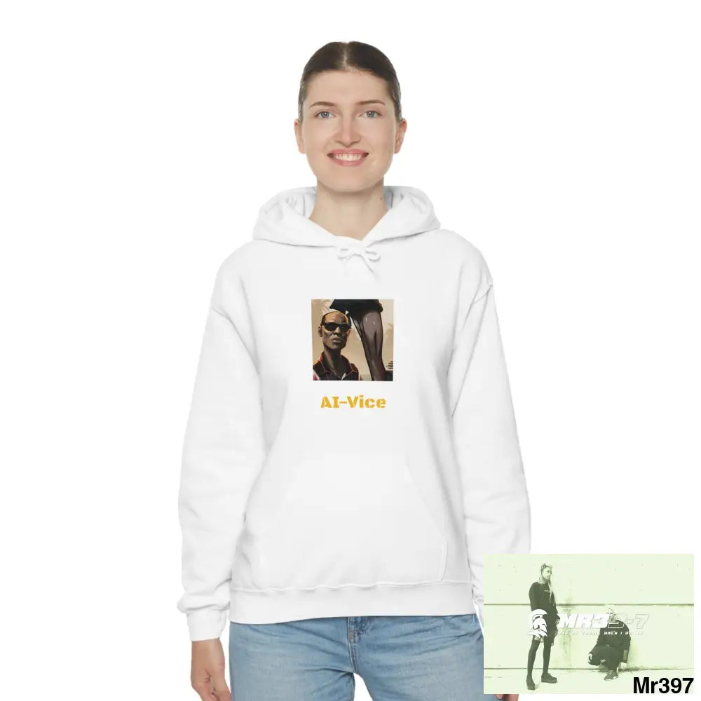 Unisex AI Vice Vigilante Heavy Blend™ Hooded Sweatshirt Hoodie