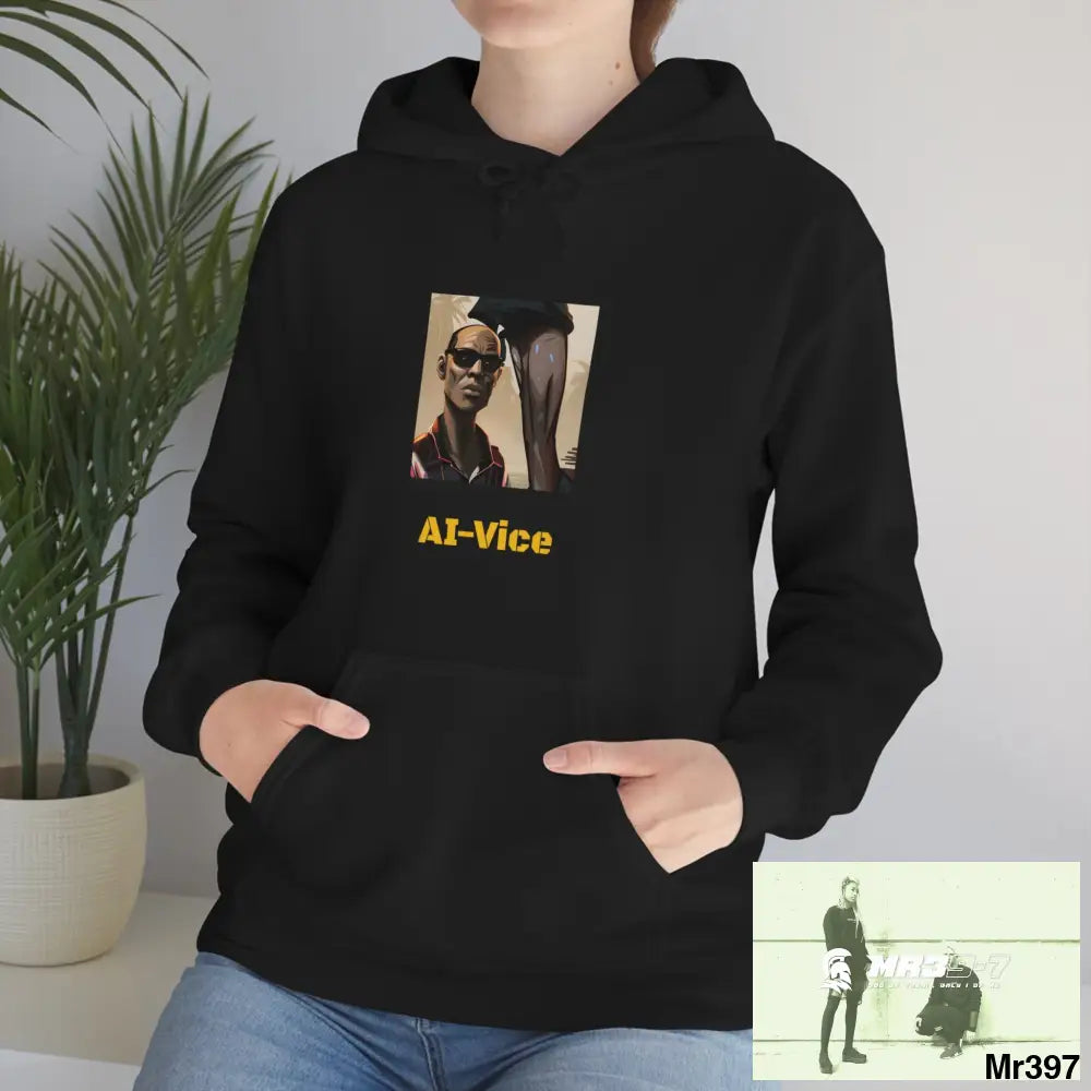 Unisex AI Vice Vigilante Heavy Blend™ Hooded Sweatshirt Hoodie