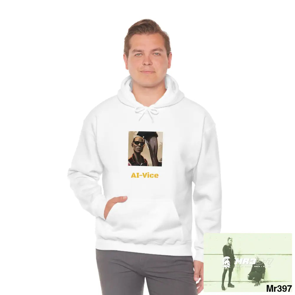 Unisex AI Vice Vigilante Heavy Blend™ Hooded Sweatshirt Hoodie