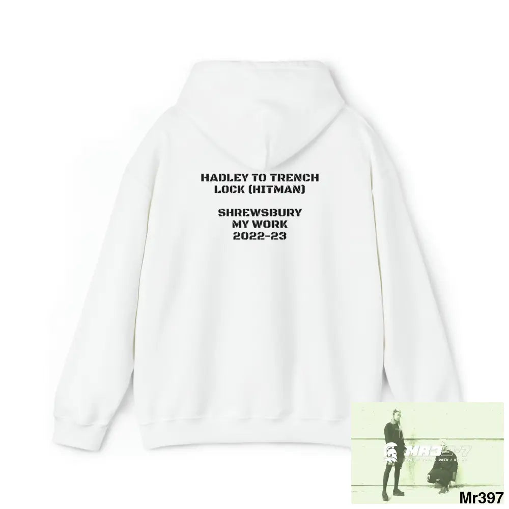Unisex MR39-7 The Central American Hitman Hadley to Trench lock & My work Heavy Blend™ Hooded Sweatshirt Hoodie