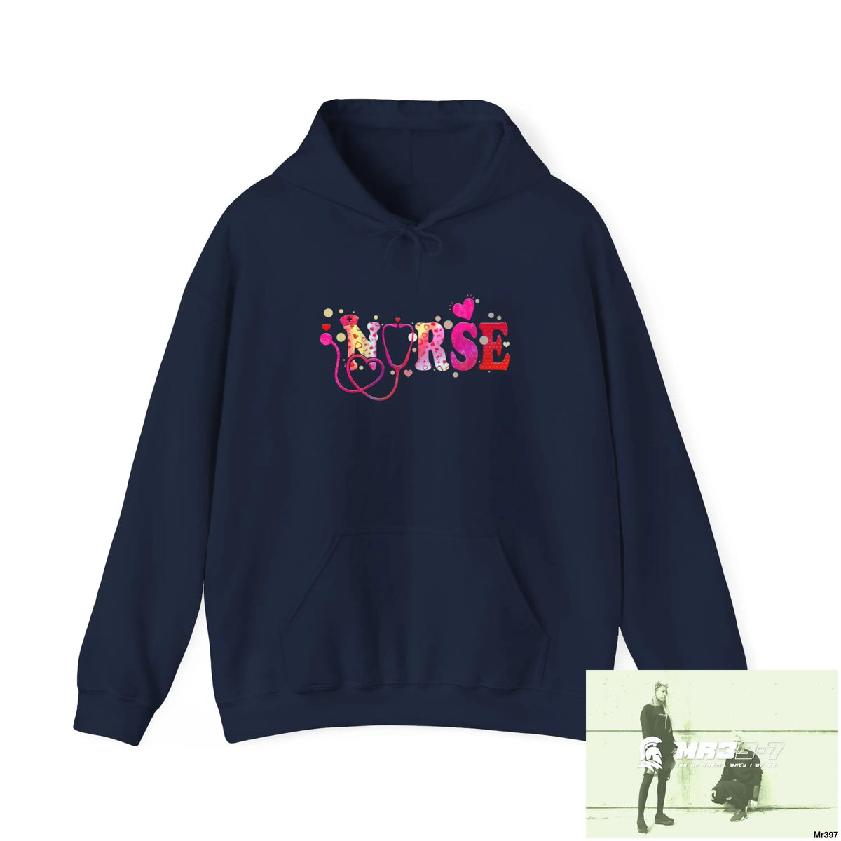 Unisex Nurse Love Heavy Blend™ Hooded Sweatshirt Navy / S Hoodie